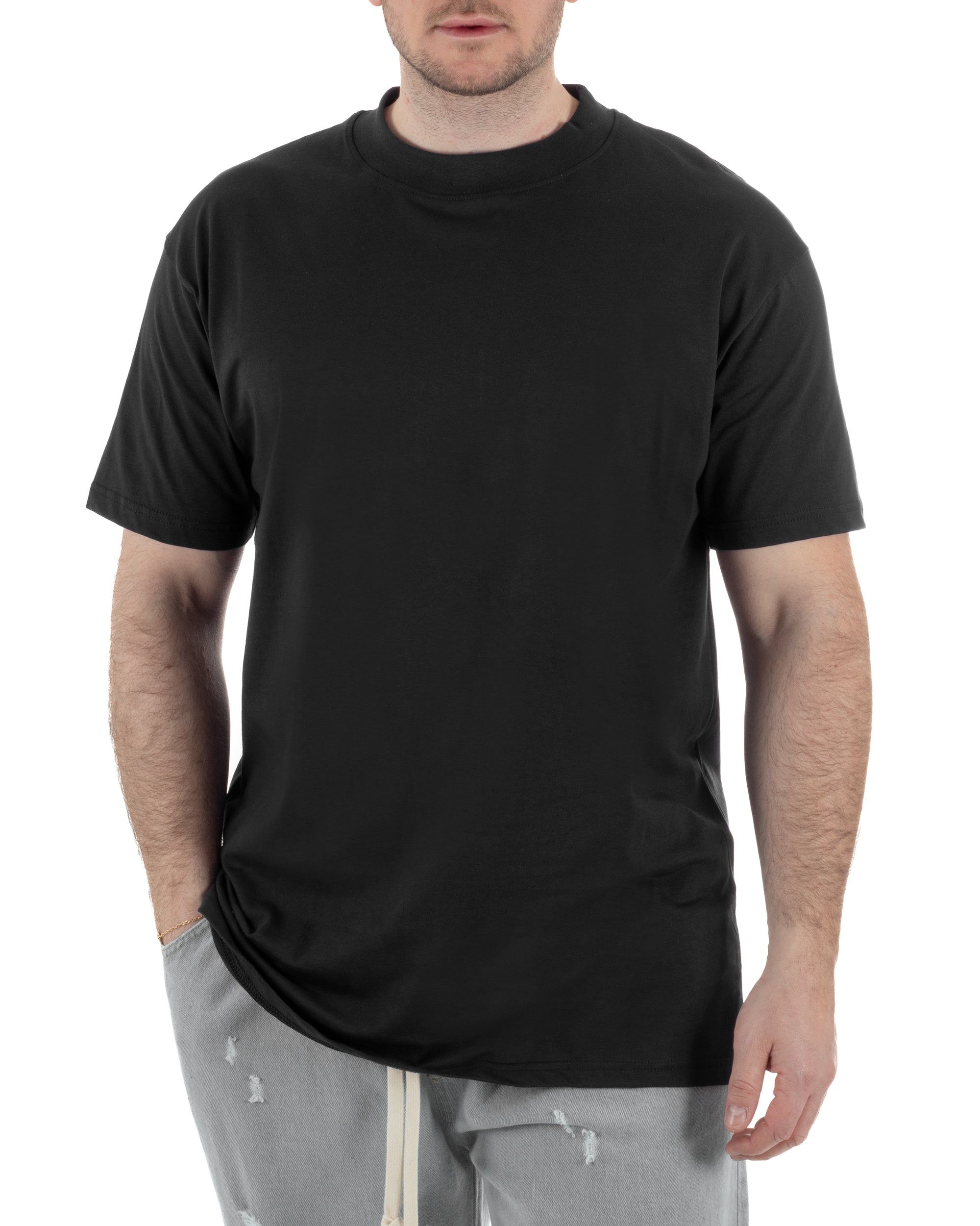 T-Shirt Cotone Basic Gola Alta TCTS1002A