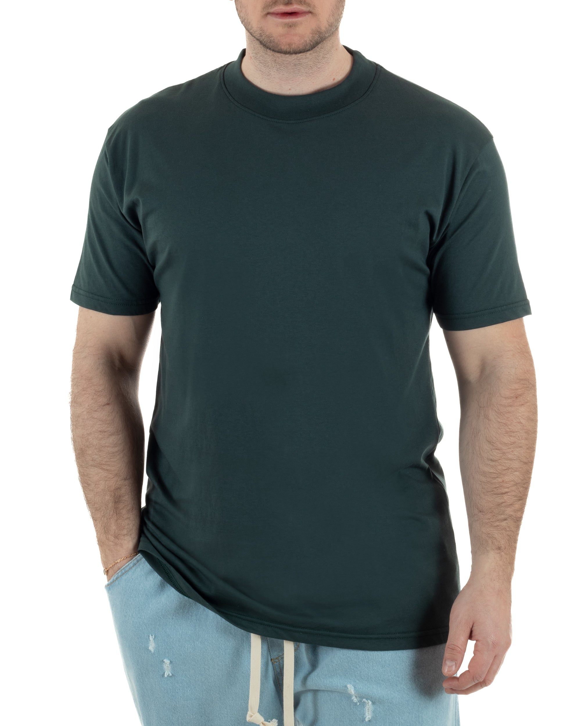 T-Shirt Cotone Basic Gola Alta TCTS1003A