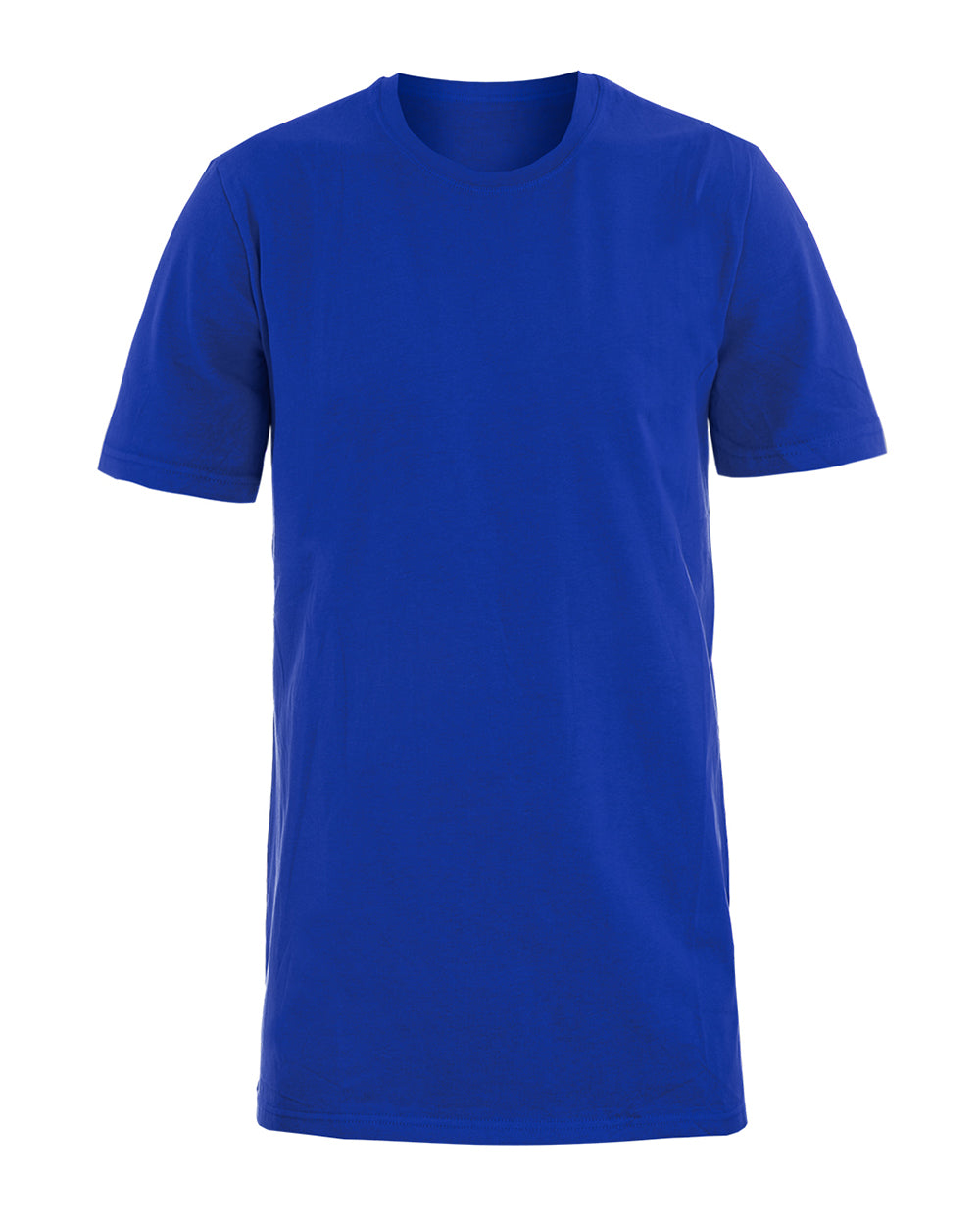 T-shirt Uomo Manica Corta Tinta Unita Blu Royal Girocollo Basic Casual GIOSAL-TS2578A