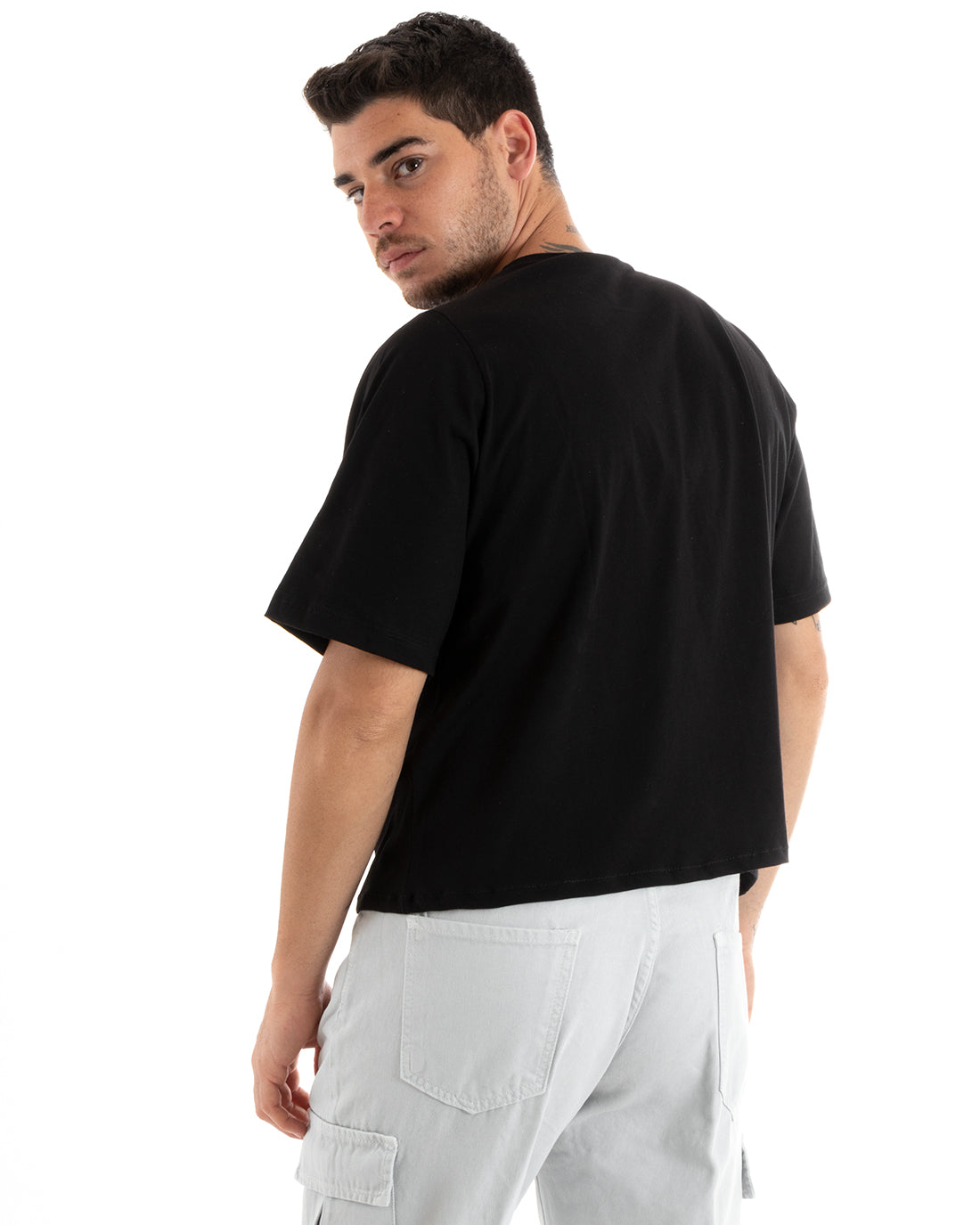 T shirt oversize uomo on sale nera