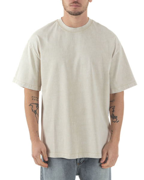 Maglietta Uomo Puro Cotone Casa Moda – Girocollo Manica Corta – Colore Beige, Taglia L