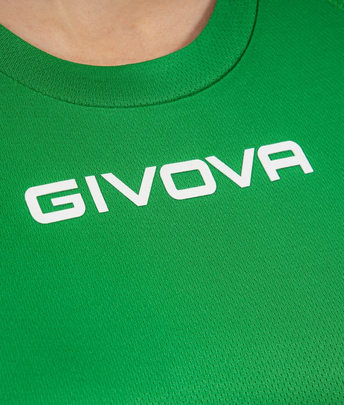 T-shirt GIVOVA ONE MICROFORATA VERDE Mesh Unisex Maglia Sportiva Comoda Tinta Unita GIOSAL