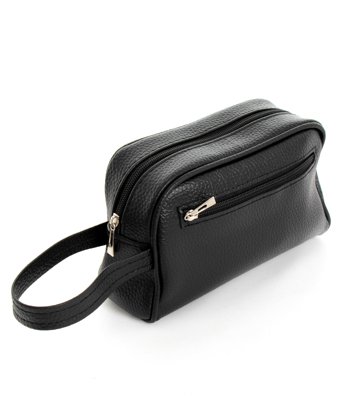 Bag Purse Hand Clutch Bag Man Unisex Faux Leather Casual Black Zip GIOSAL-ZU1035A