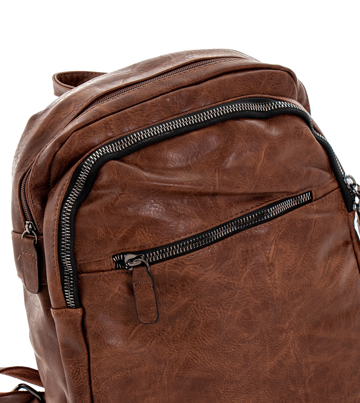 Backpack Shoulder Bag Men Unisex Faux Leather Vintage Leather GIOSAL-ZU1037A
