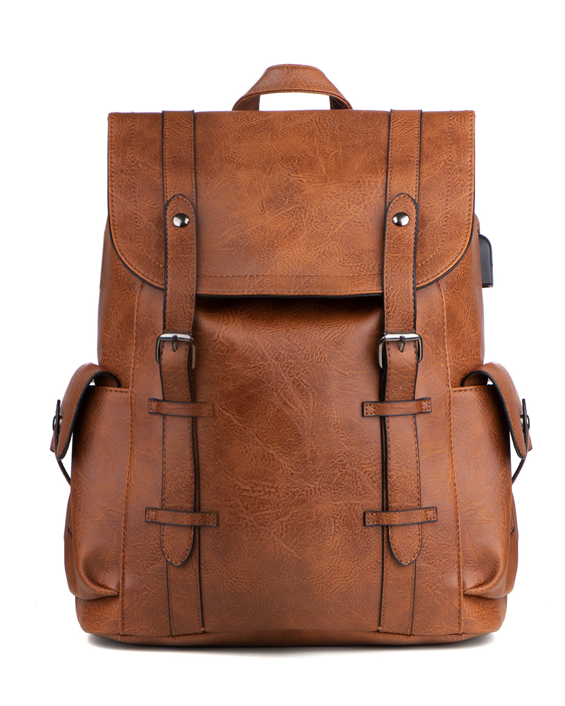 Backpack Shoulder Bag Men's Unisex Faux Leather Vintage Leather GIOSAL-ZU1098A
