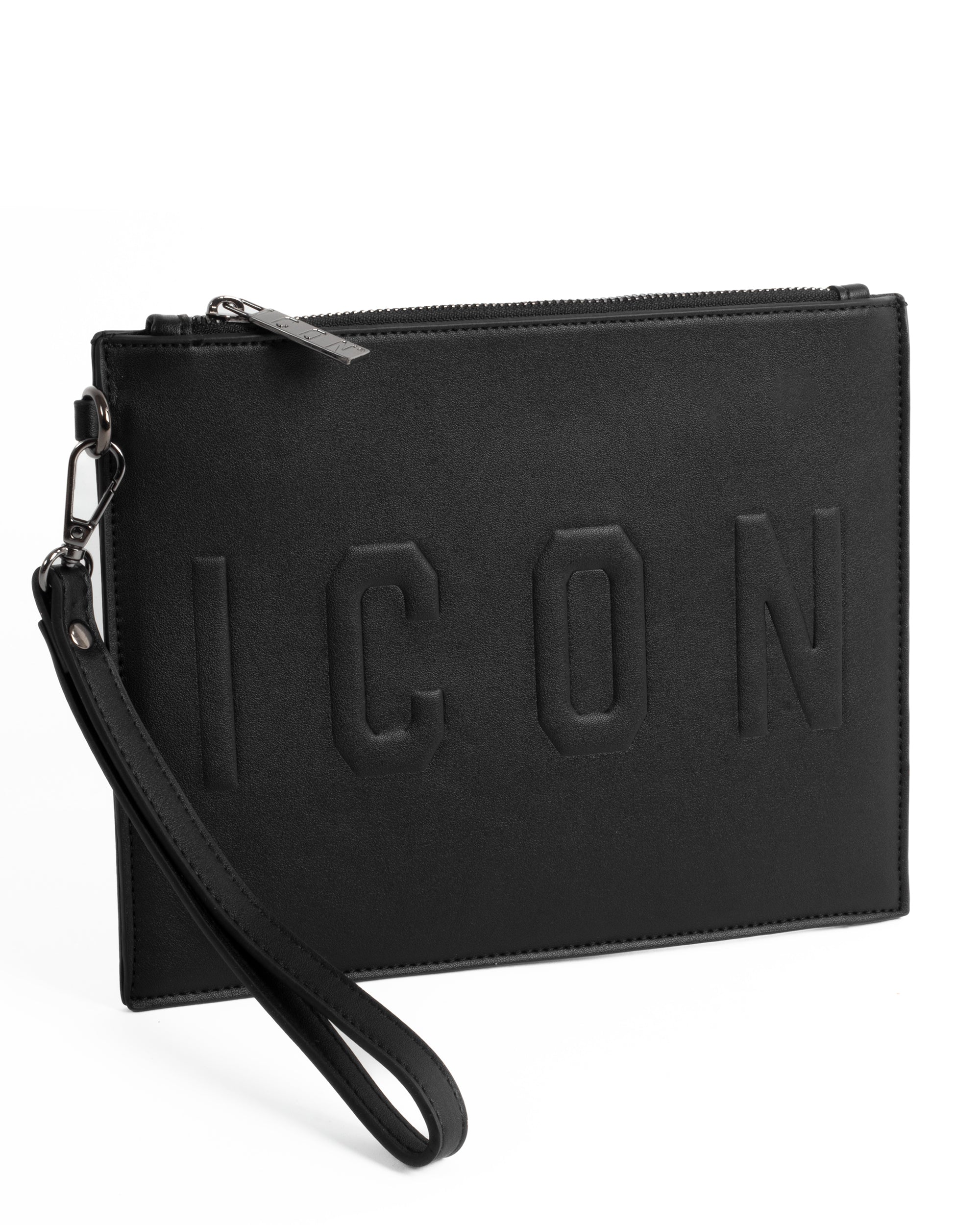 Borsa Borsello Borsetta Pochette a Mano Unisex Nero ICON ICXF2W6A021