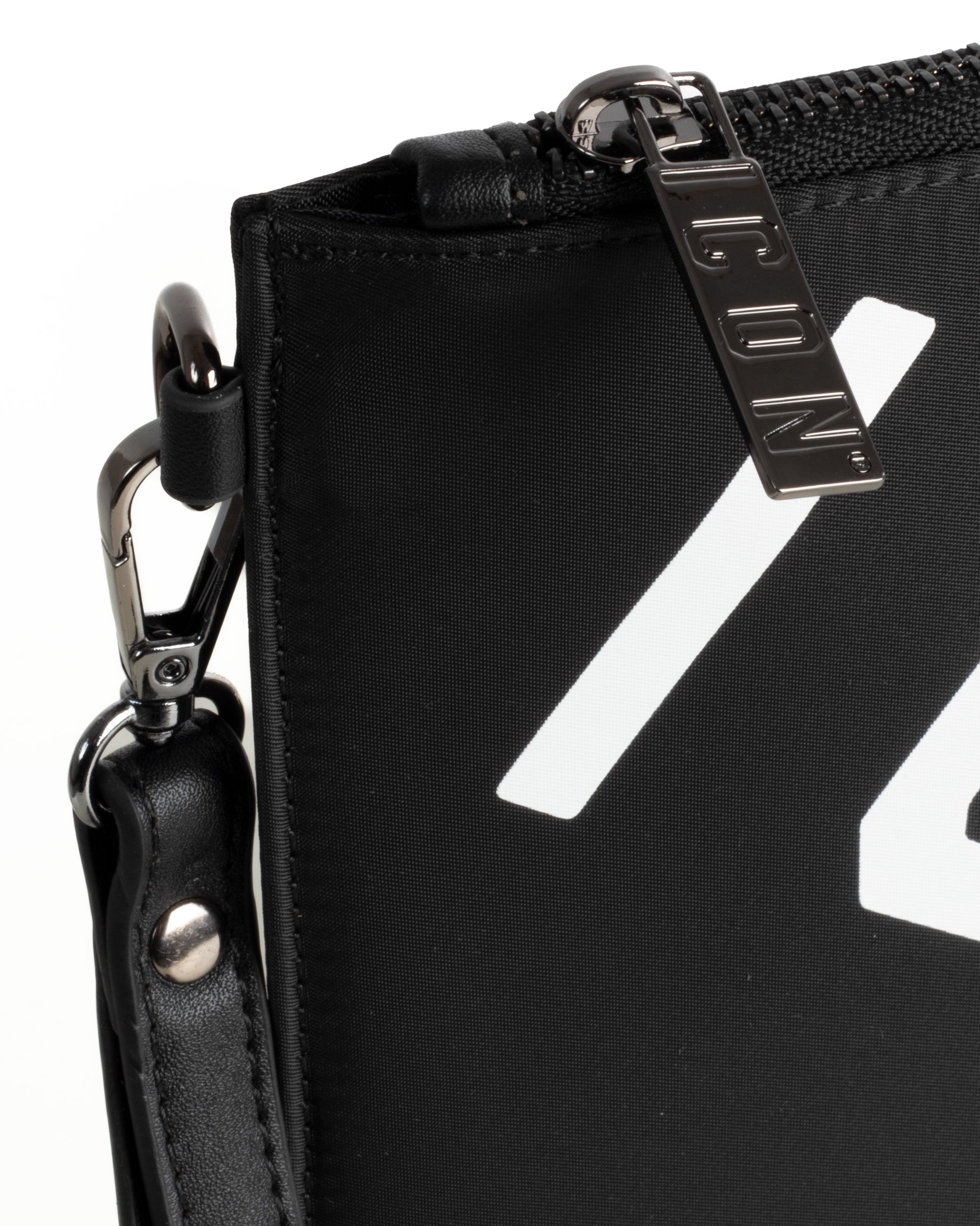 Borsa Borsello Borsetta Pochette a Mano Unisex Bianco Nero ICON ICXF2W6A043