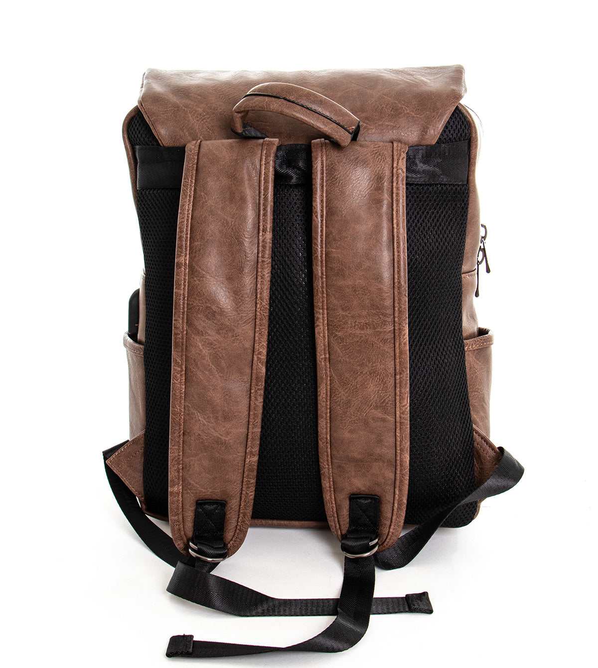 Zaino zainetto da spalla borsa uomo unisex ecopelle cuoio marrone GIOSAL-ZU1136A