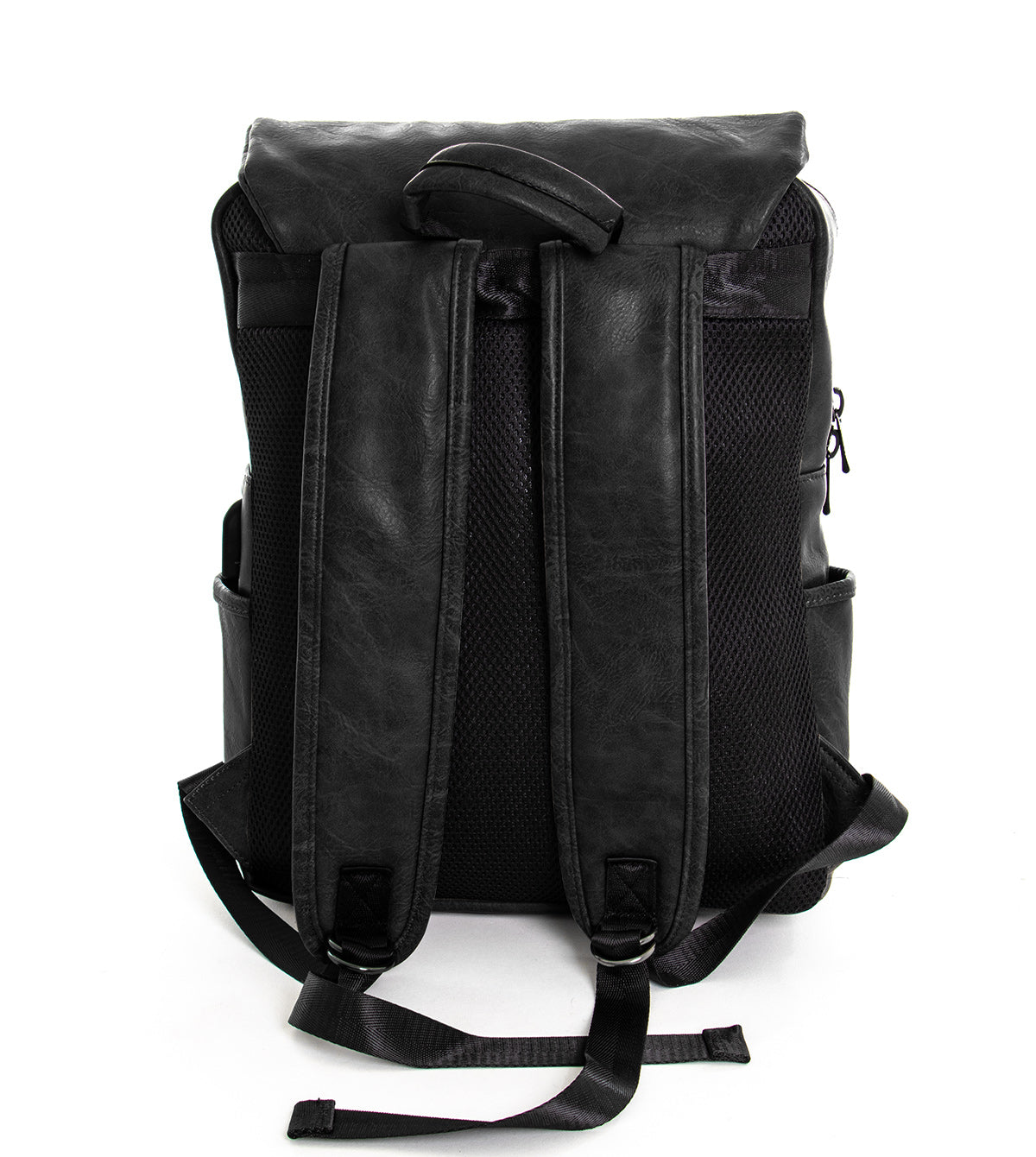 Zaino zainetto da spalla borsa uomo unisex ecopelle nero GIOSAL-ZU1137A