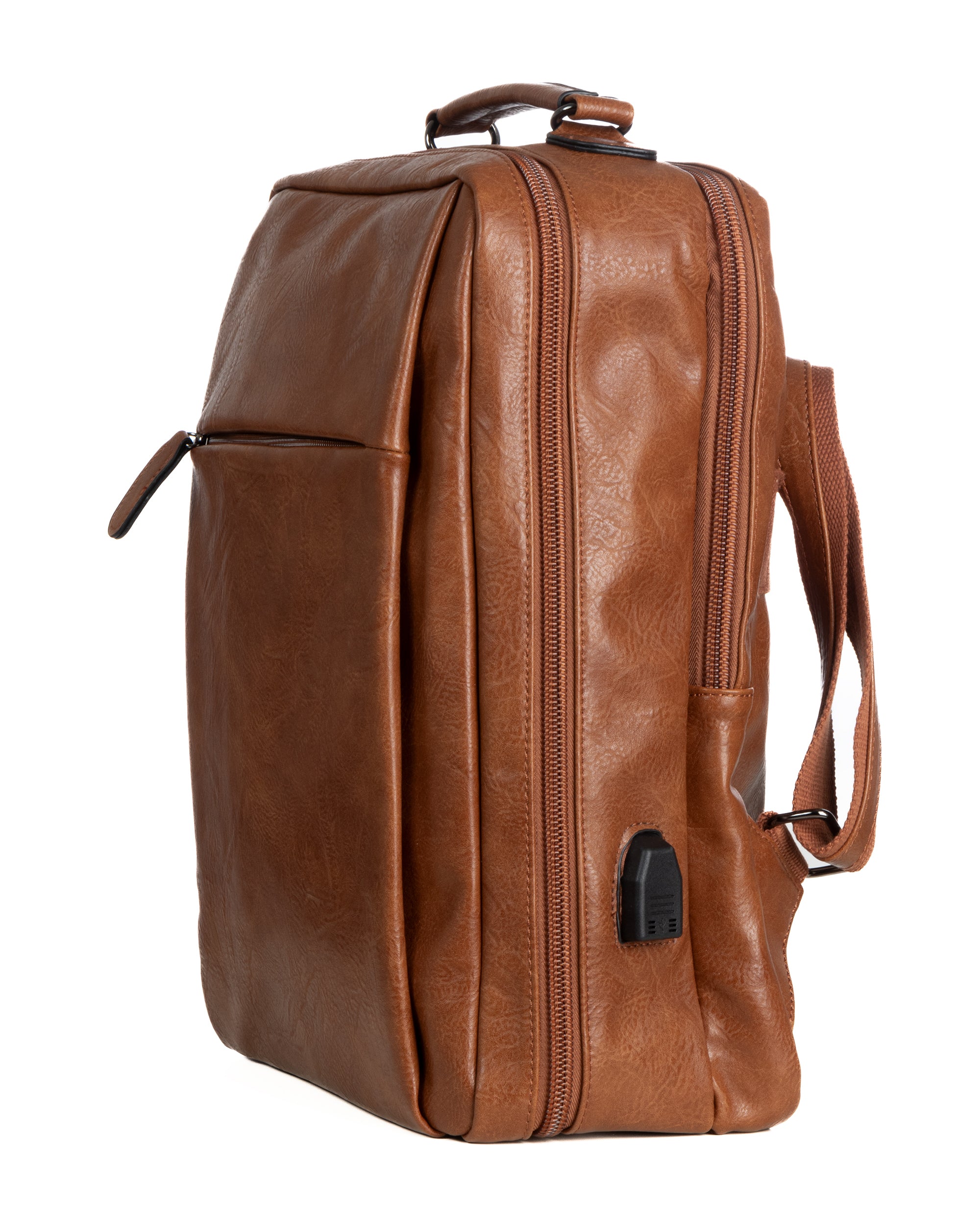 Zaino elegante moderno uomo unisex business travel ecopelle cuoio GIOSAL-ZU1142A