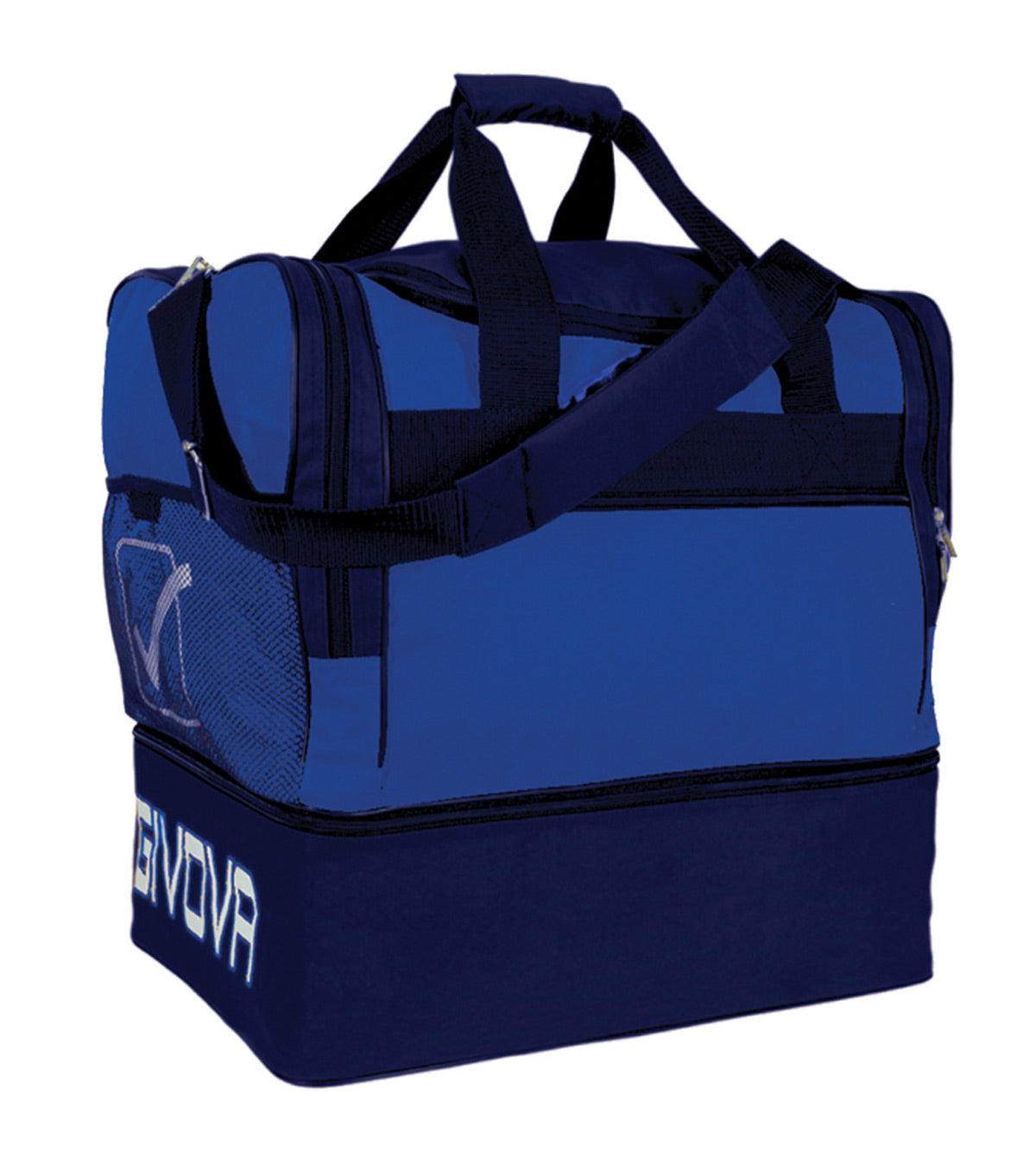 BORSA MEDIUM 10 GIVOVA AZZURRO BLU Unisex Borsone Sportivo Da Palestra Con Zip Bicolore GIOSAL