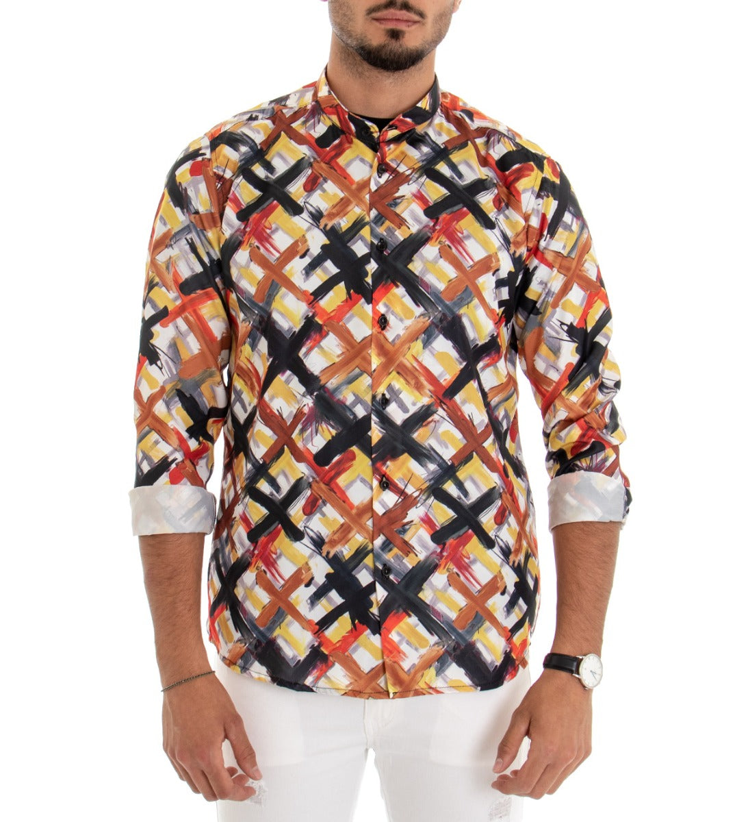 Camicia sale multicolore uomo