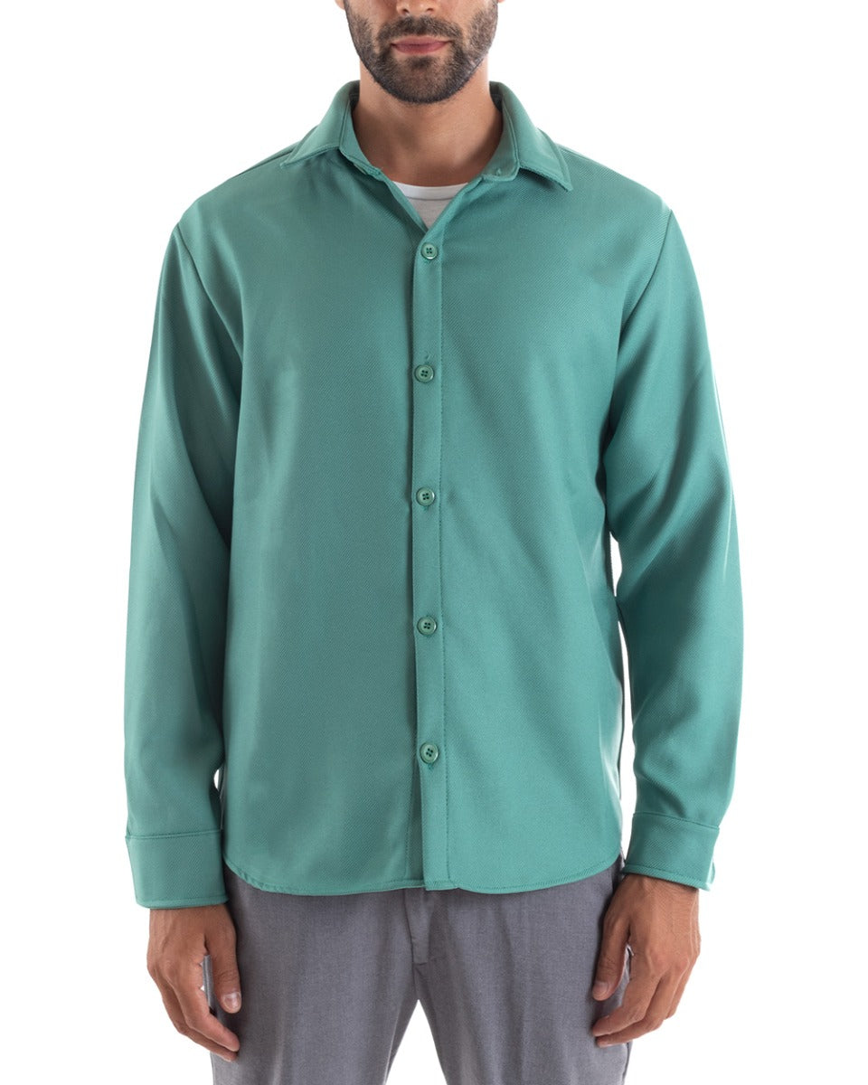 Camicia verde petrolio on sale uomo