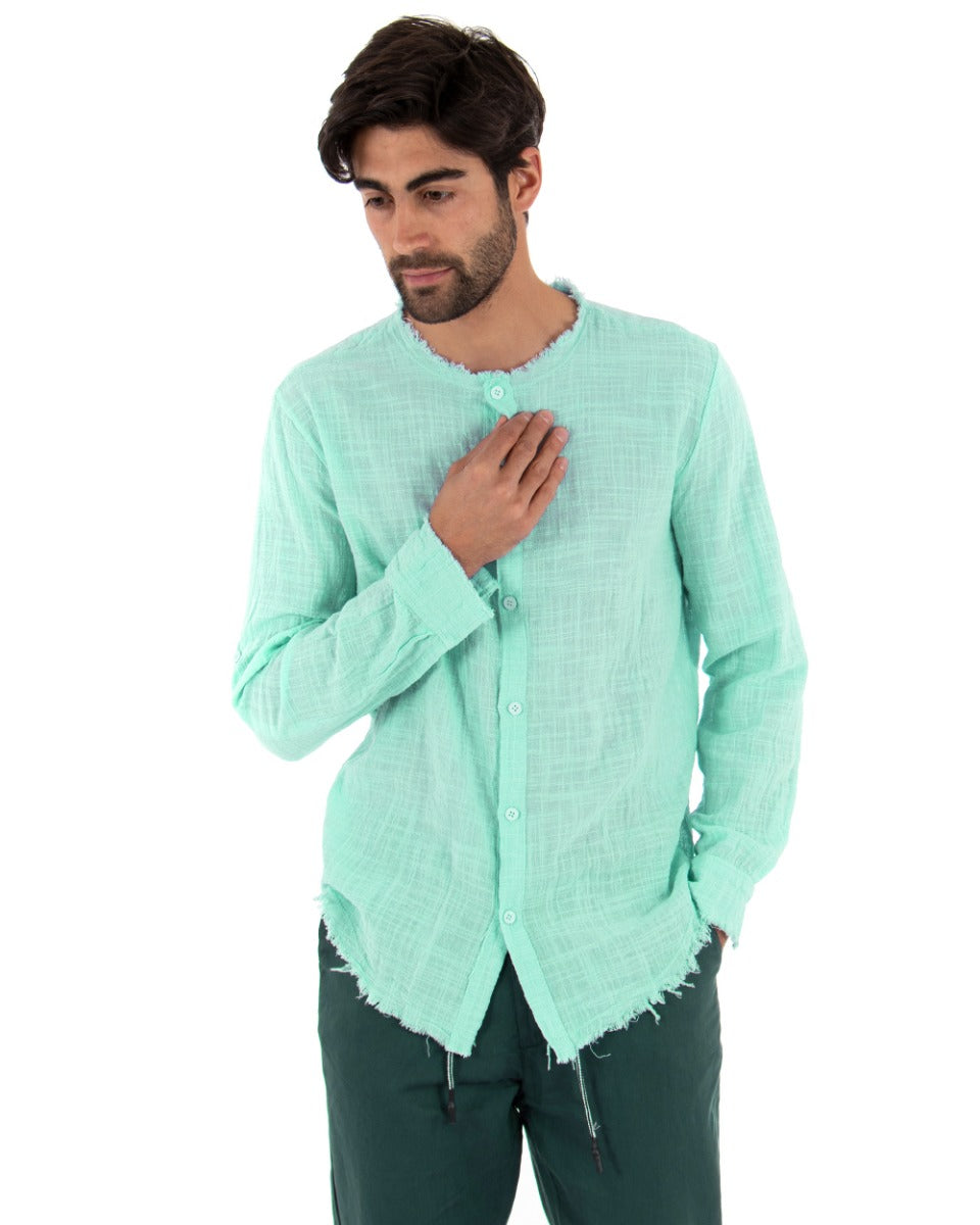 Camicia uomo verde on sale acqua