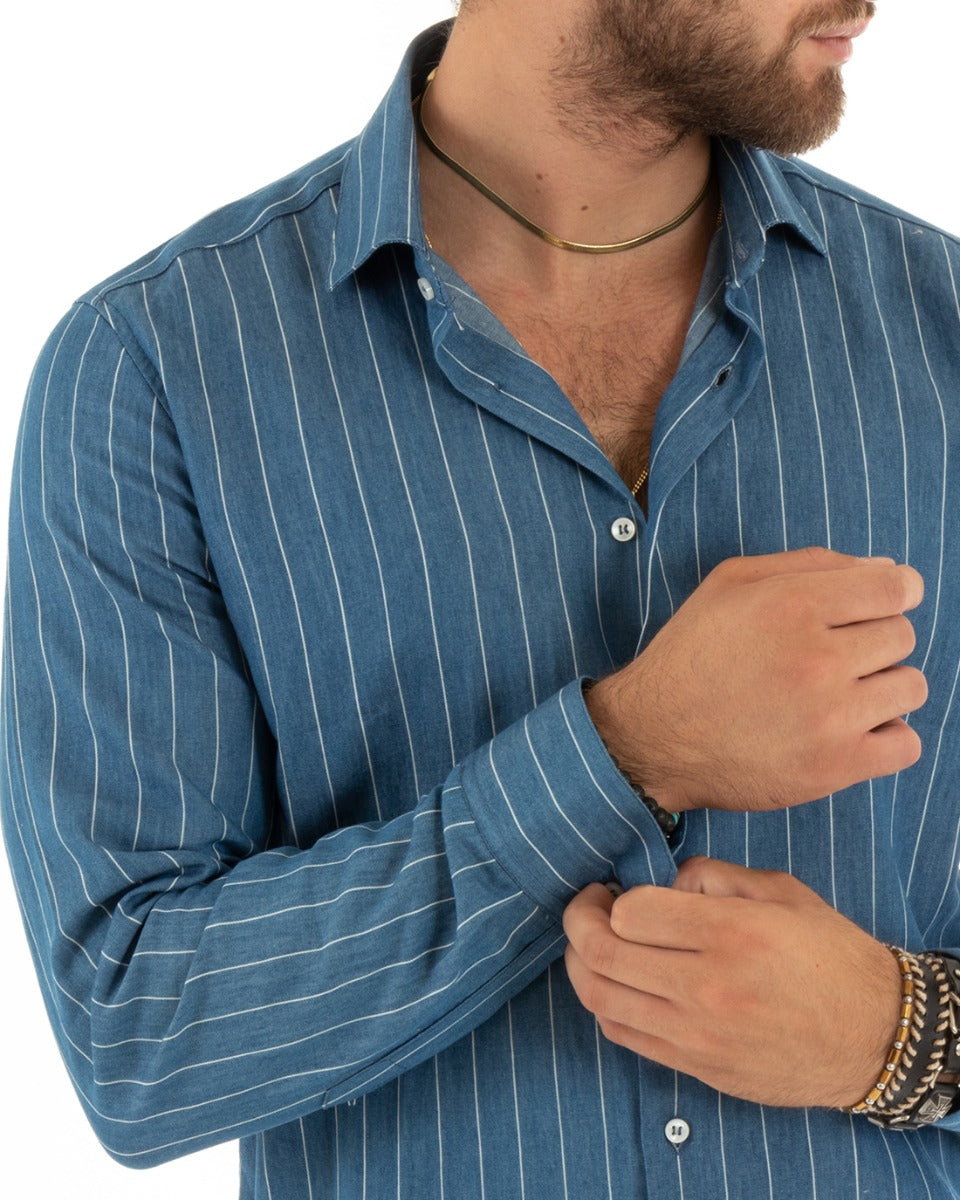 Camicia bianca con colletto classico in Cotone egiziano