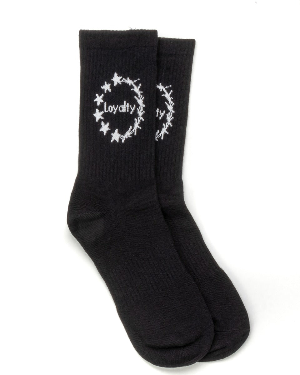 Men's Unisex Socks Print Socks Ankle Socks Basic Black Sock GIOSAL-CAL1020A