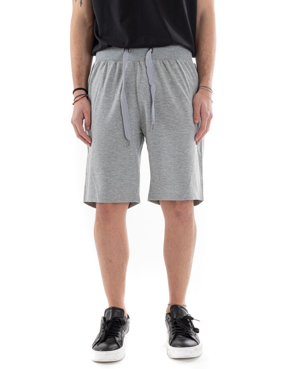 Bermuda Shorts Men's Short Suit Spring Sport Comfort Relax Gray GIOSAL-PC1896A