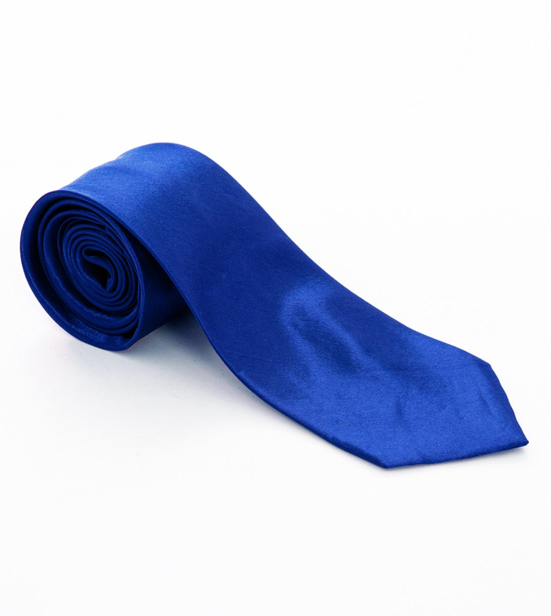Cravatta Uomo Unisex Elegante Cerimonia Casual Basic Raso Blu Royal GIOSAL-CP1057A