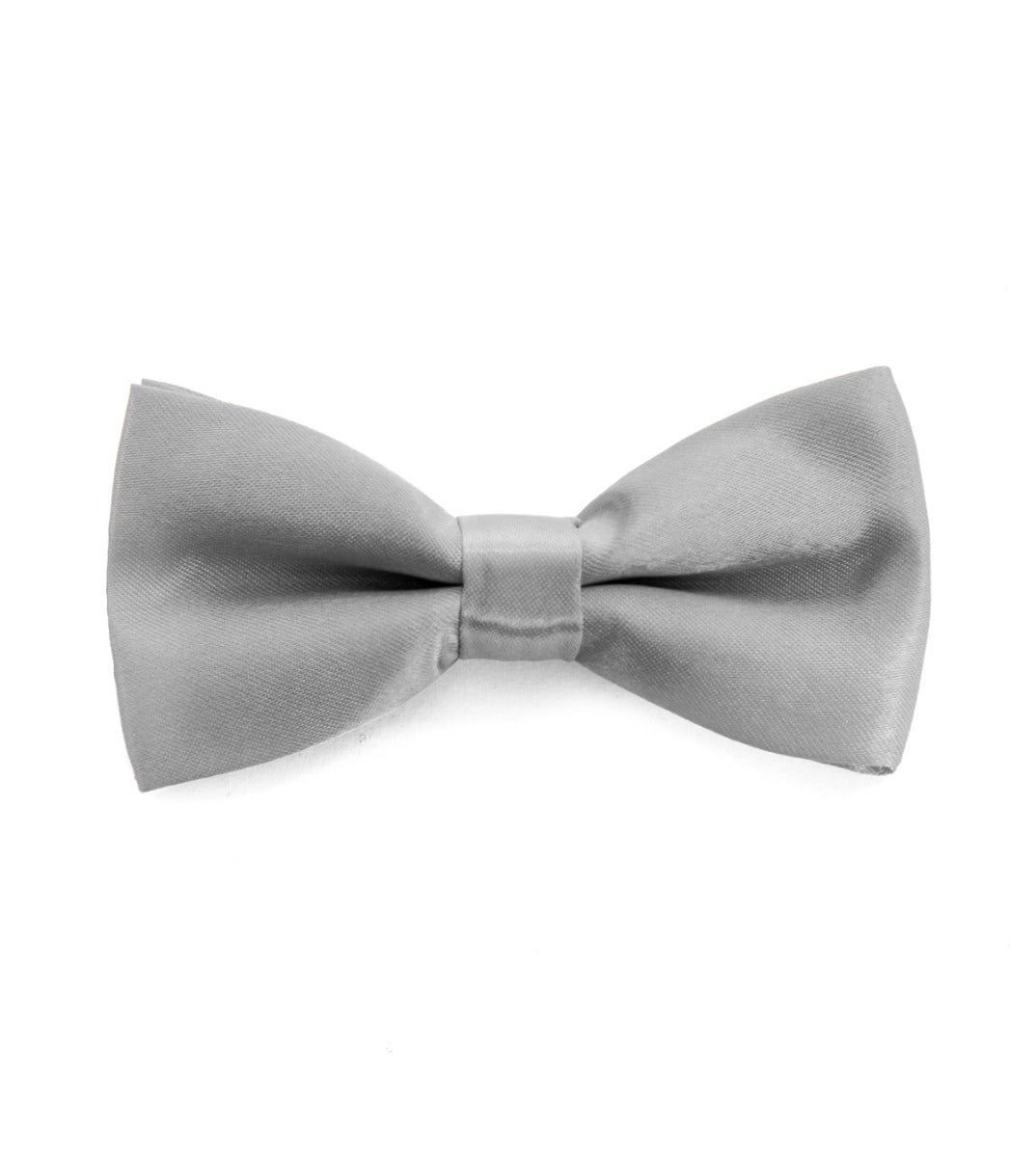 Butterfly Bow Tie Satin Man Unisex Light Gray Bow Tie Elegant Accessory Casual Ceremony Basic GIOSAL-CP1062A