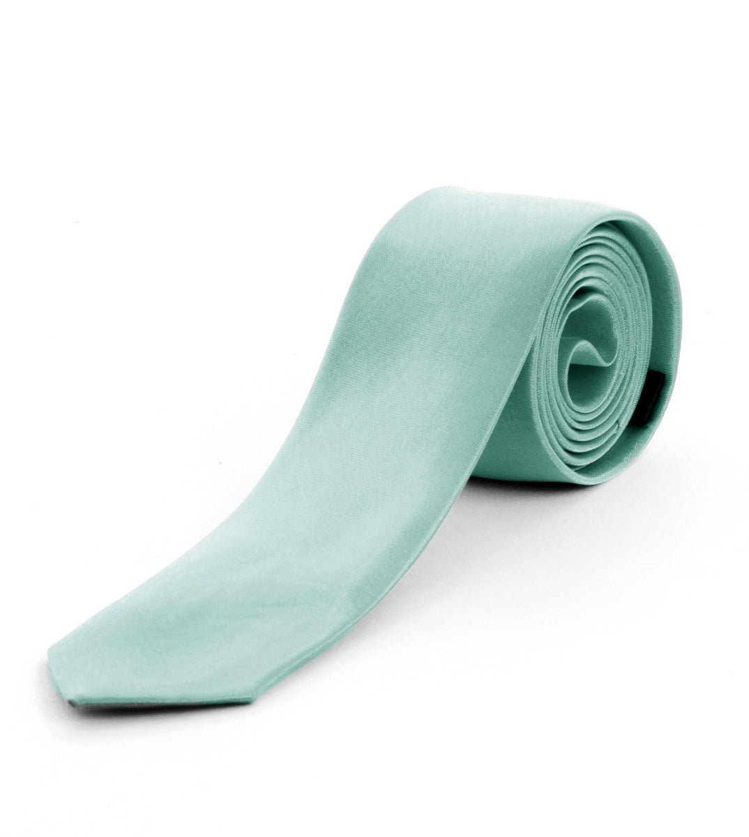 Unisex Men's Tie Thin Tie Elegant Ceremony Casual Basic Water Green Satin GIOSAL-CP1119A