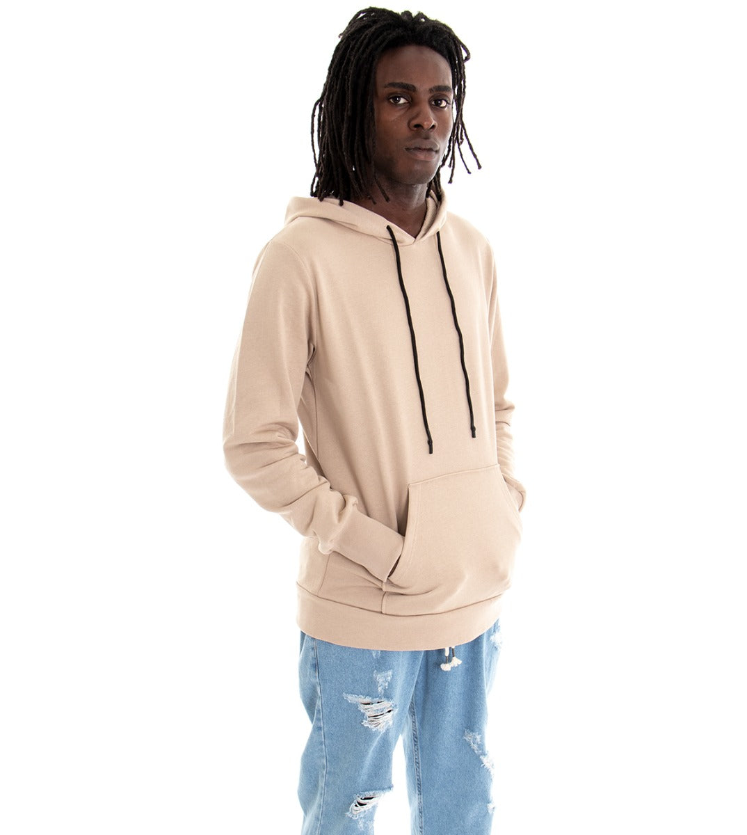 Solid 2025 hooded sweatshirt