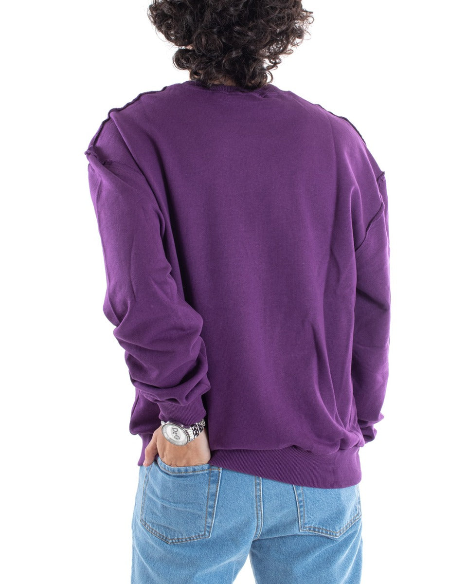 Felpa on sale viola oversize