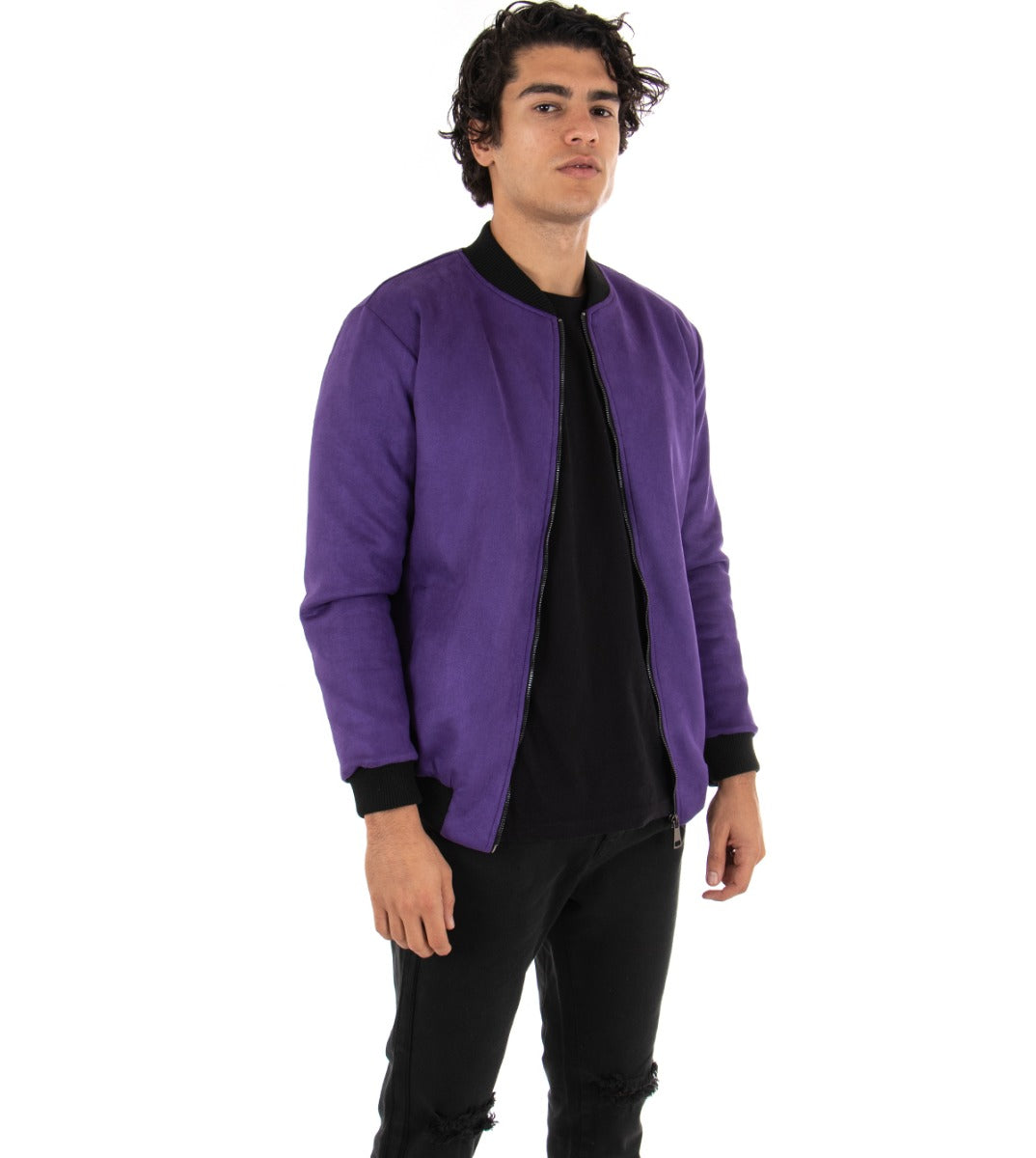 Purple suede clearance jacket mens