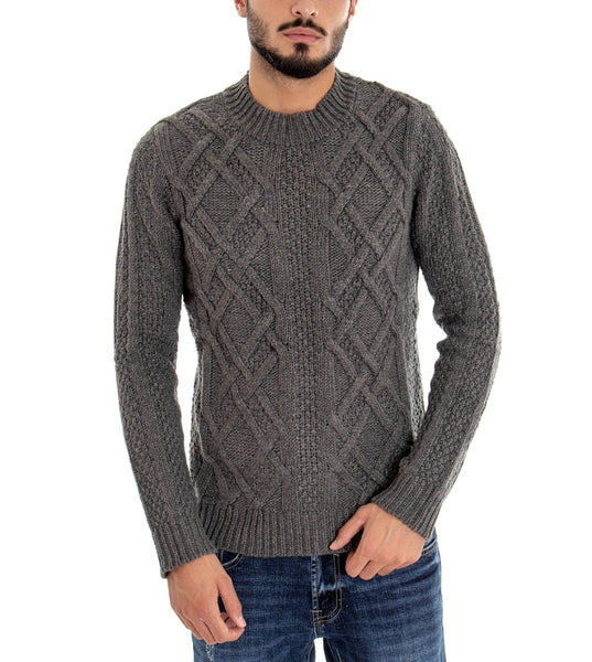 Maglione Uomo Pullover Girocollo Con Fantasia Art. Mg100 – 92