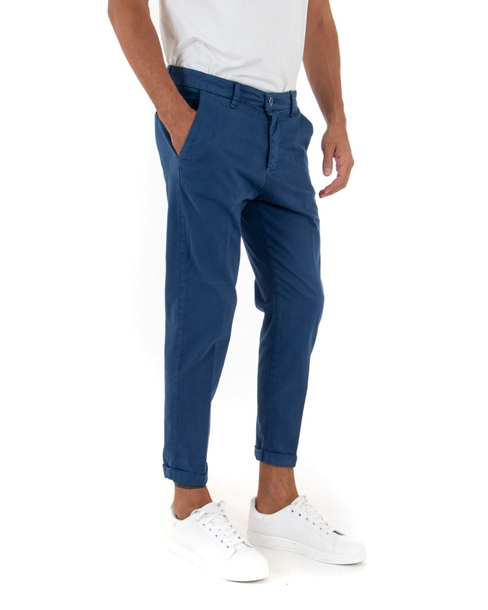 Buy John Players Men Blue Slim Fit Low Rise Trousers - Trousers for Men  245638 | Myntra