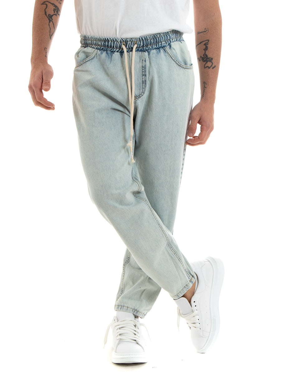 Pantaloni Jeans Uomo Regular Fit Pantalaccio Denim Stone Washed Casual GIOSAL-P5760A