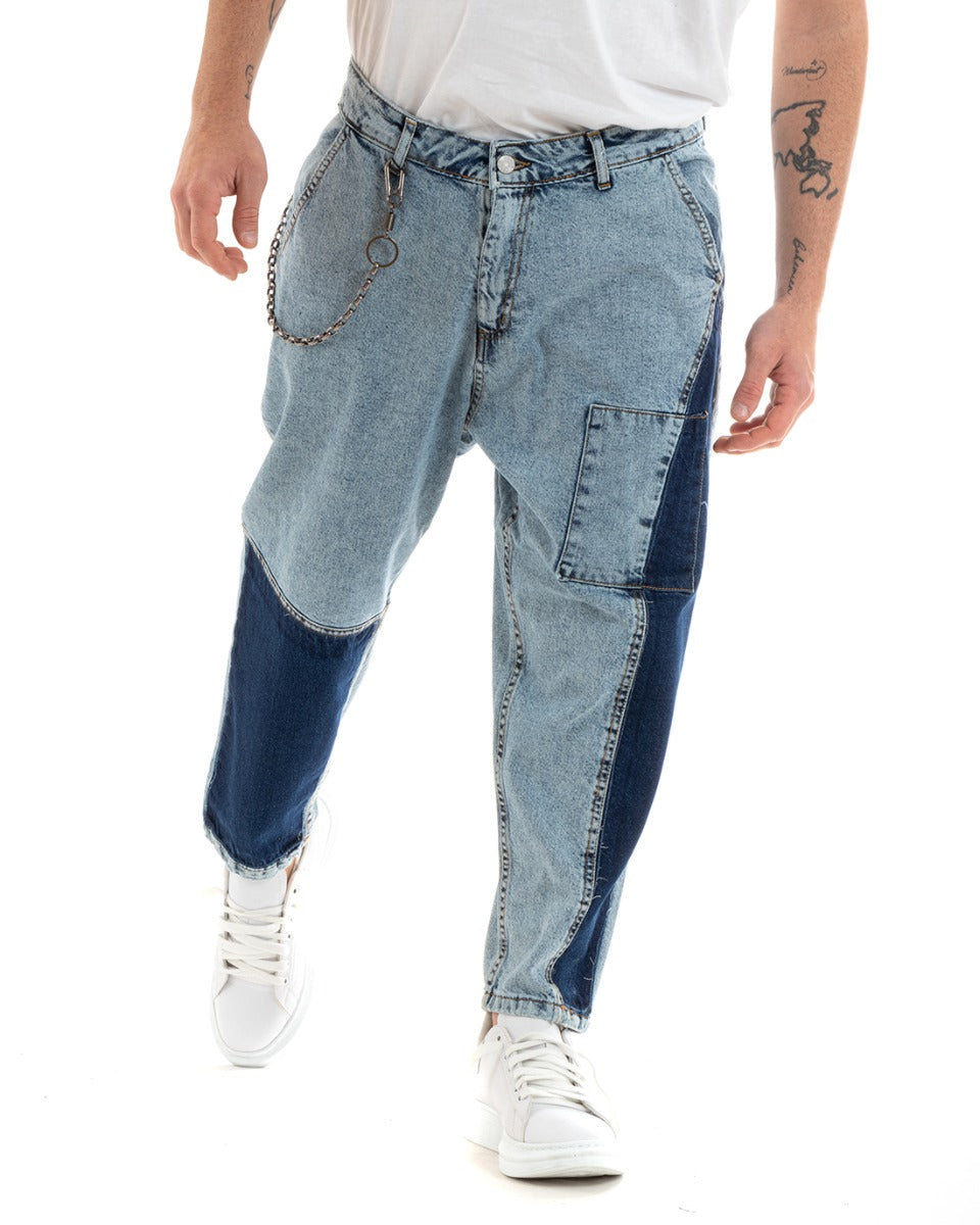 Men's Jeans Trousers Baggy Fit Denim Pocket America Casual GIOSAL-P5773A