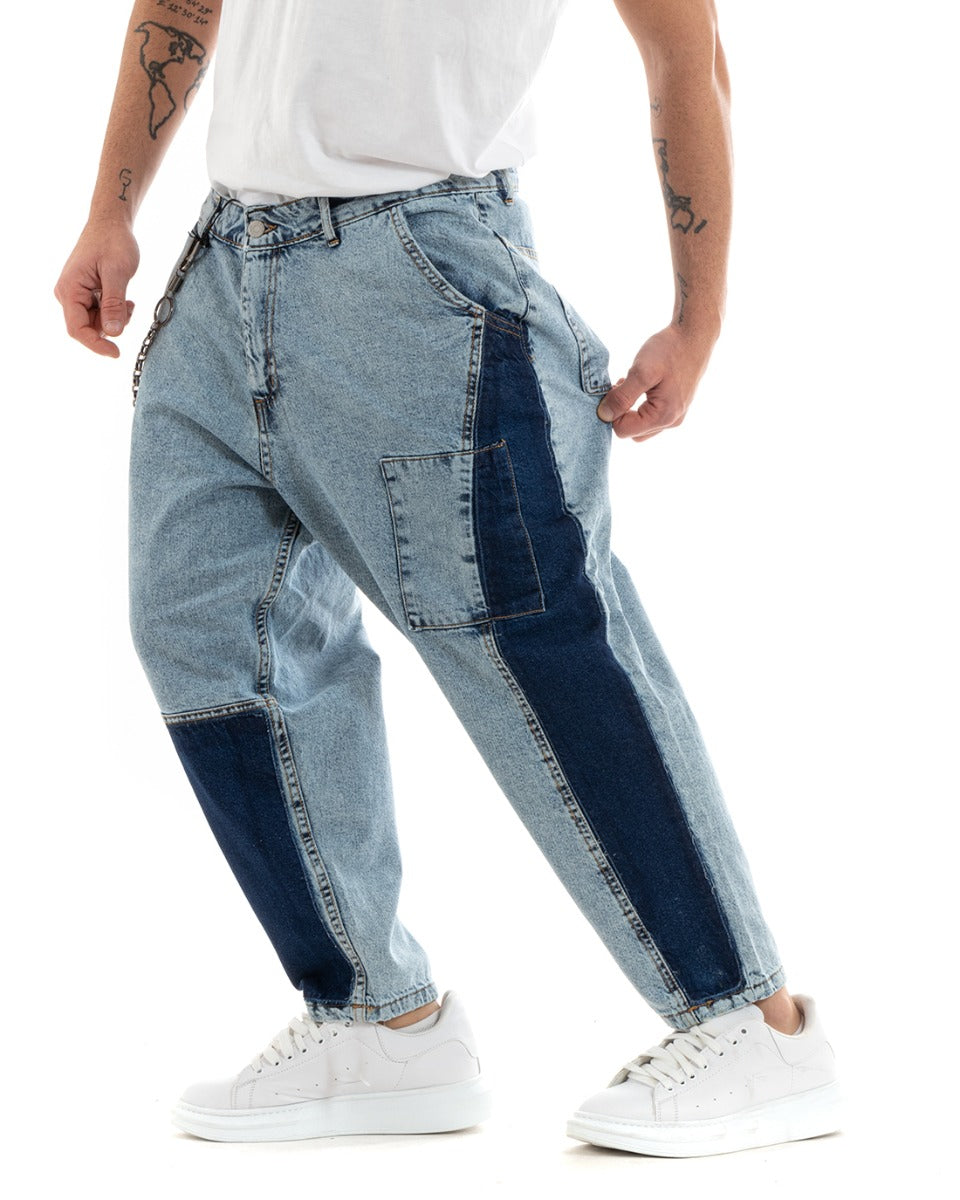 Men's Jeans Trousers Baggy Fit Denim Pocket America Casual GIOSAL-P5773A