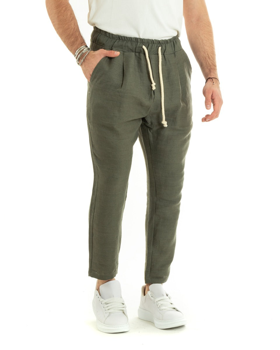 Pantaloni uomo clearance lino