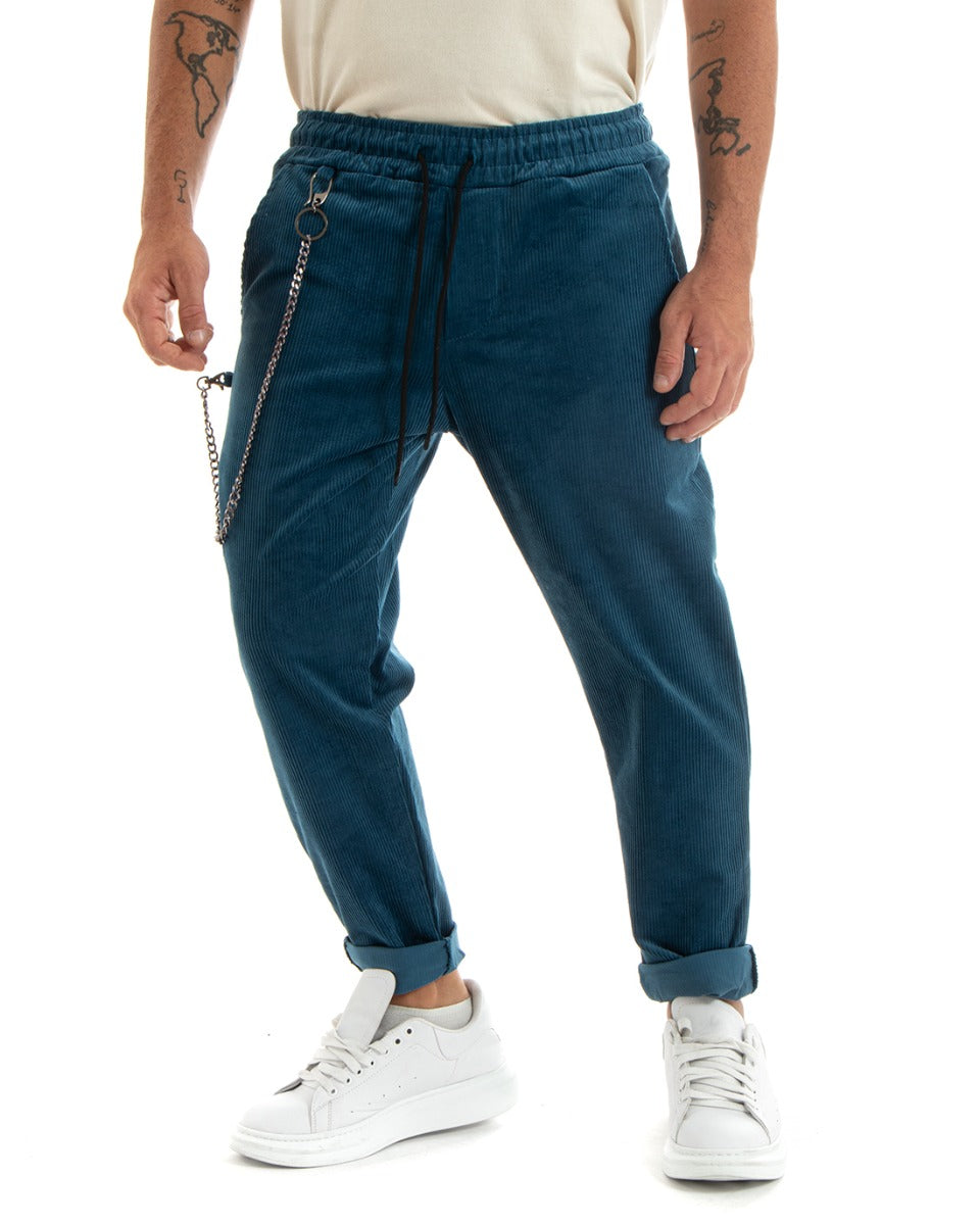 Pantaloni Uomo Pantalaccio Coulisse Velluto a Coste Avio Casual GIOSAL-P5933A