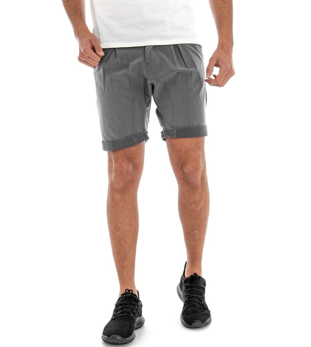 Bermuda Short Men's Shorts America Pocket Gray Pence Low Crotch GIOSAL-PC1298A