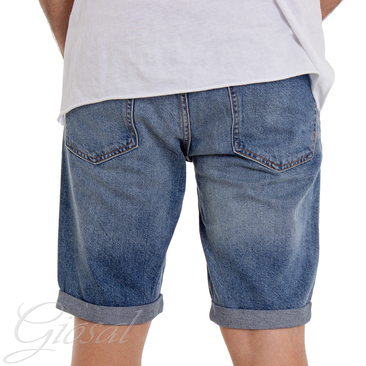 Bermuda Shorts Men's Five Pockets Print GIOSAL-PC1307A
