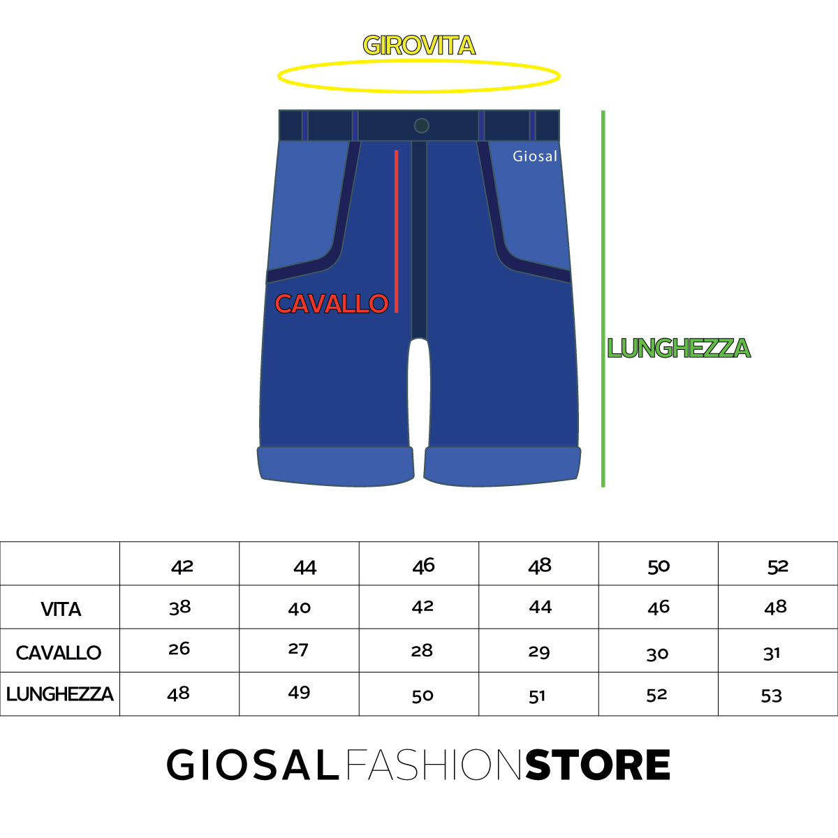 Bermuda Shorts Men's Five Pockets Print GIOSAL-PC1307A