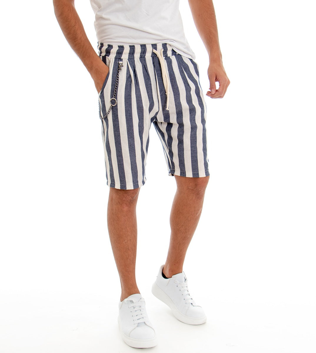 Pantaloncini a store righe uomo