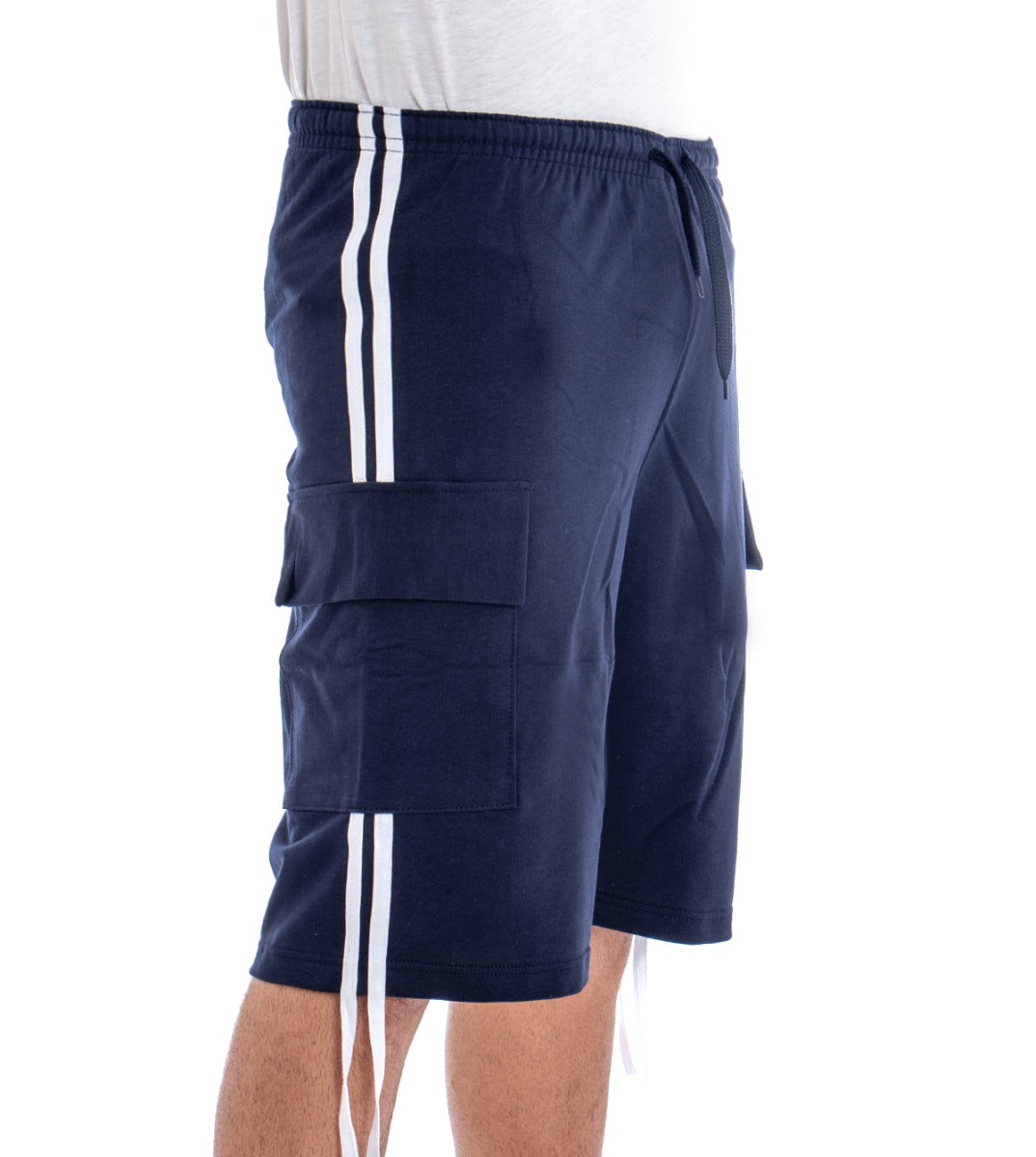 Bermuda Shorts Men's Short Tracksuit Sport Relax Comfort Blue GIOSAL-PC1825A