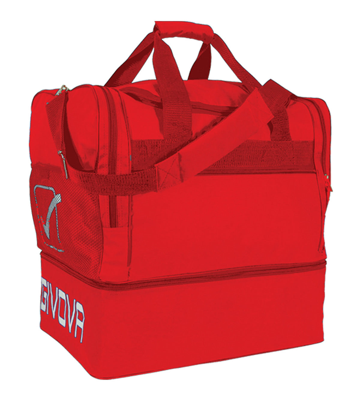 BORSA MEDIUM 10 GIVOVA ROSSO Unisex Borsone Sportivo Da Palestra Con Zip Tinta Unita GIOSAL