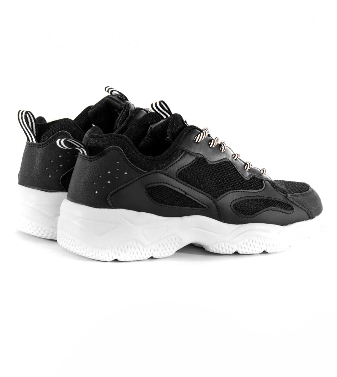 Scarpe Uomo Shoes Alta Sneakers Sportiva Casual Nera GIOSAL-S1078A