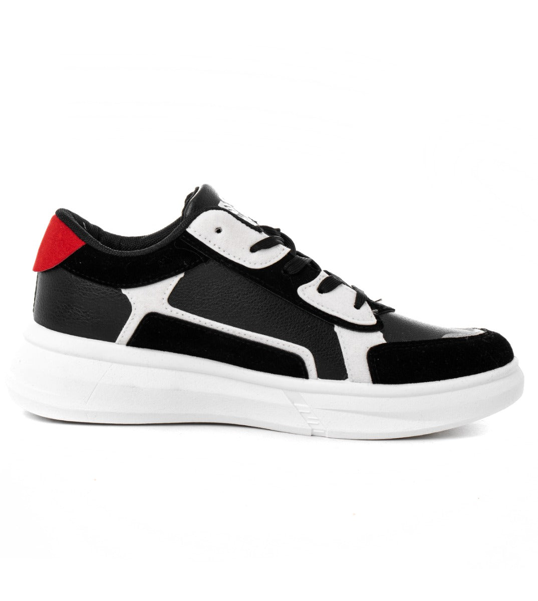 Scarpe Uomo Shoes Sneakers Sportiva Ecopelle Camoscio Nera GIOSAL-S1115A