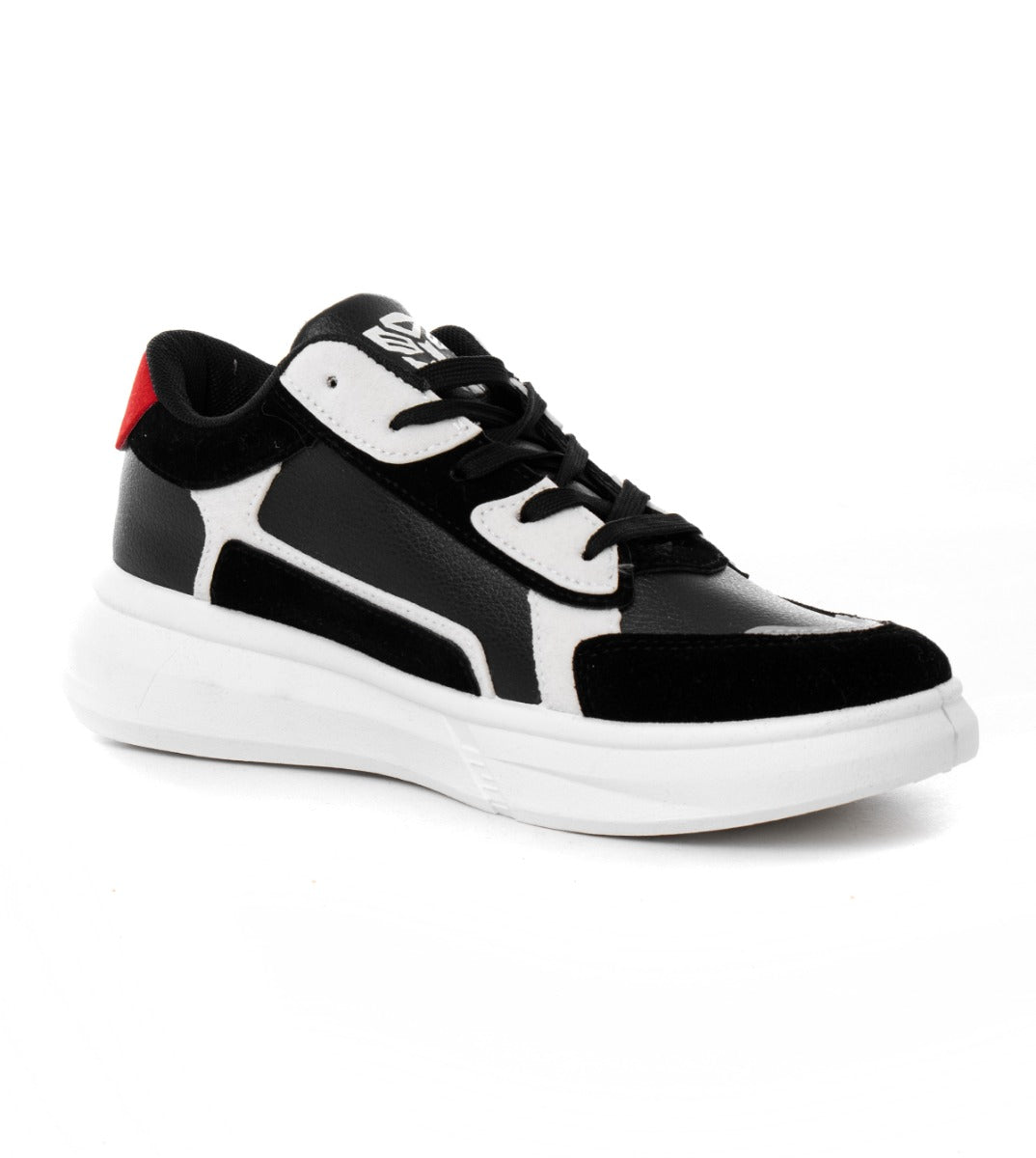 Scarpe Uomo Shoes Sneakers Sportiva Ecopelle Camoscio Nera GIOSAL-S1115A