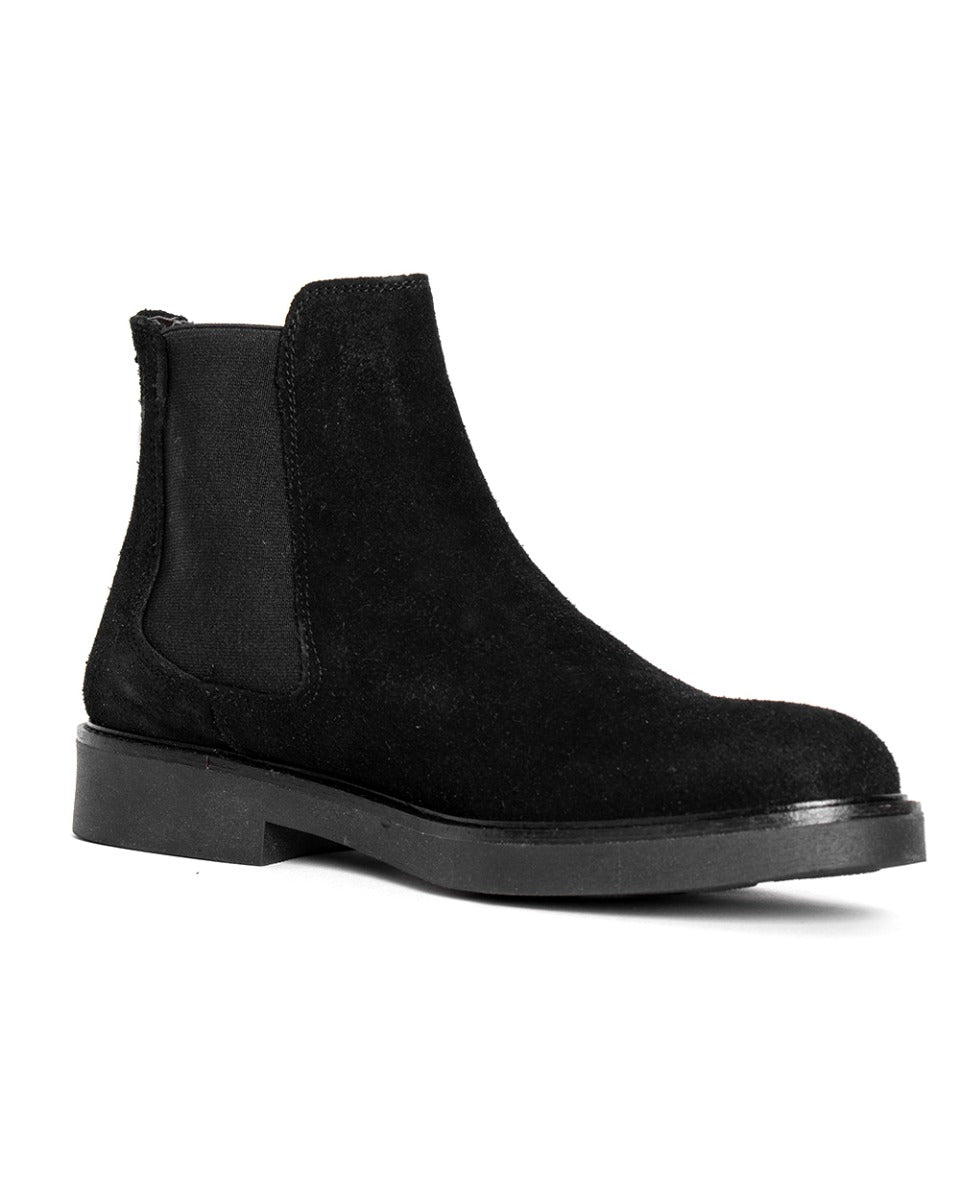 Men's Shoes Beatles Ankle Boot Black Suede Casual Elegant Sports GIOSAL-S1148A