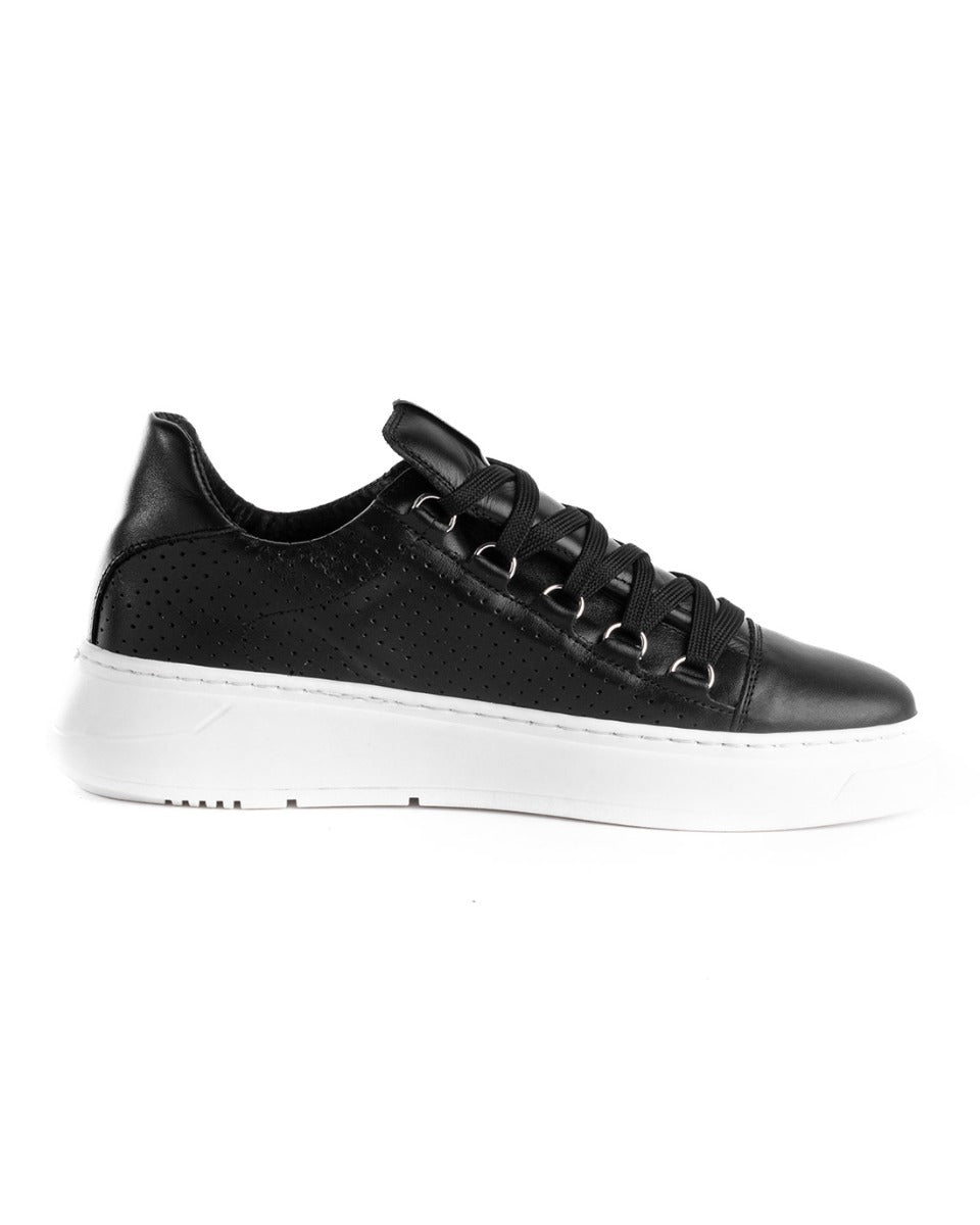 Men's Shoes Black Sneakers Casual Low Laces Casual Sports GIOSAL-S1184A