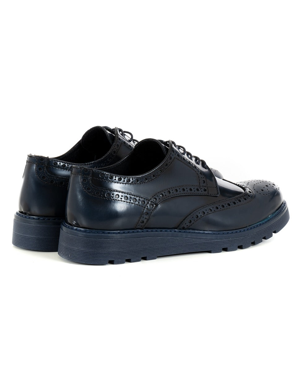 Scarpe inglesine store uomo blu