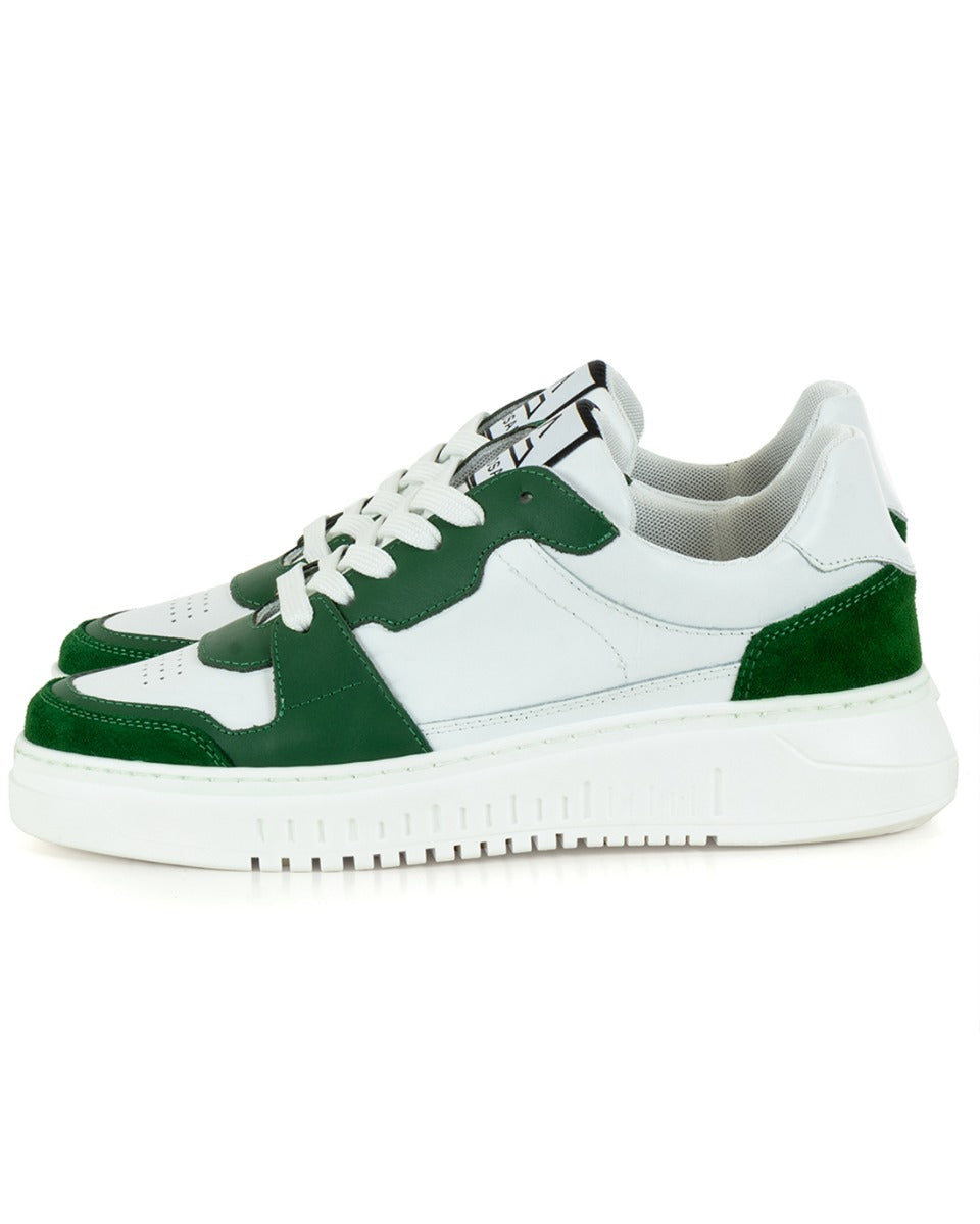Men's Shoes Sneakers Faux Leather Suede Basic White Green Casual Sports GIOSAL-S1221A