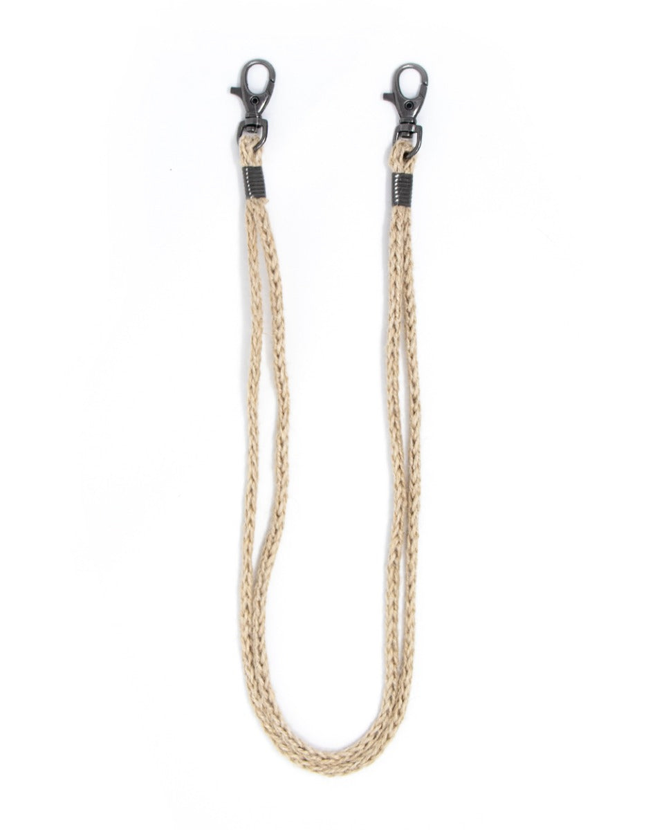 Men's Unisex Trouser Chain Double Weaving Beige Twine Accessory GIOSAL-TR1003A