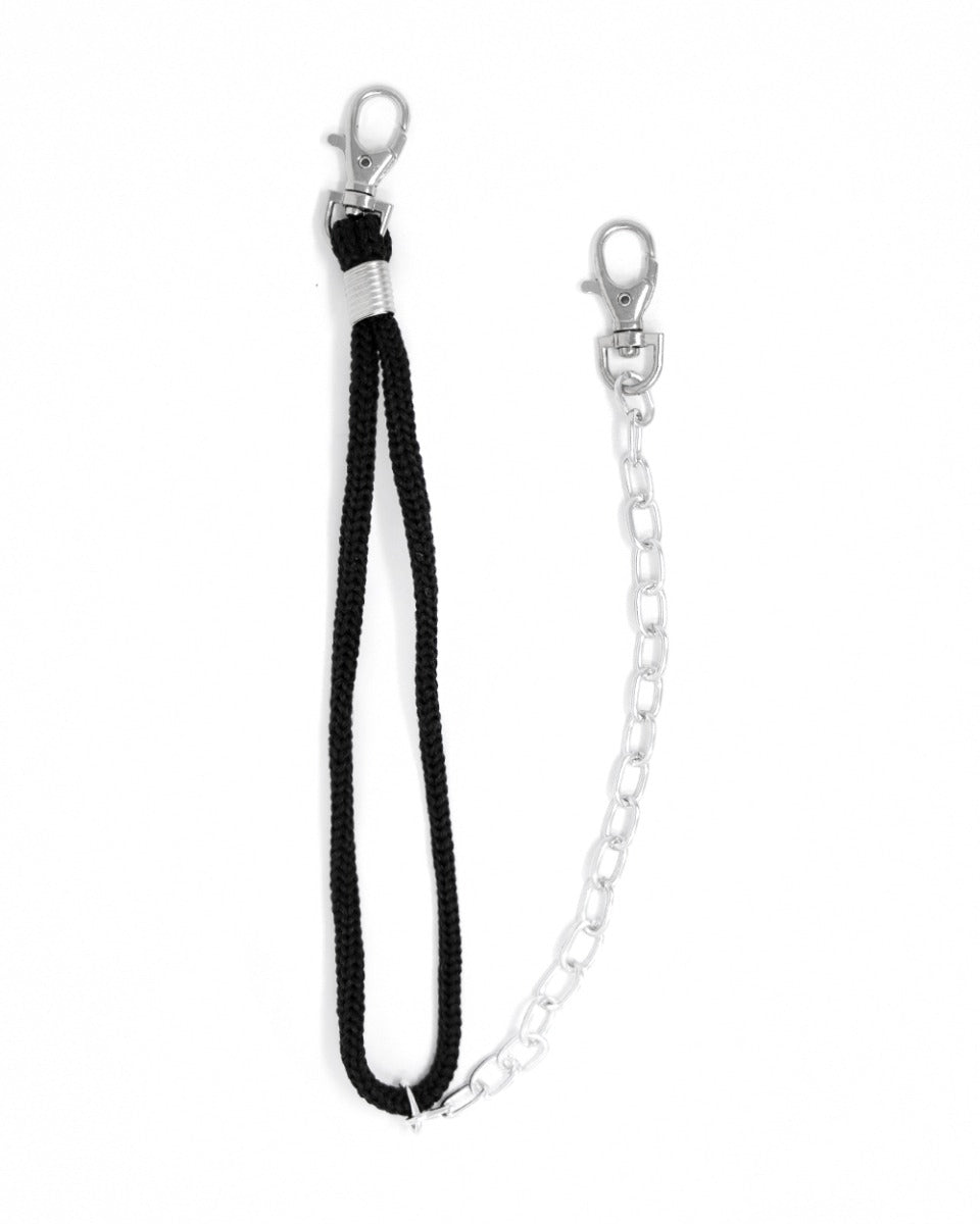 Trouser Chain Men Unisex Rings Black Casual Accessory GIOSAL-TR1009A