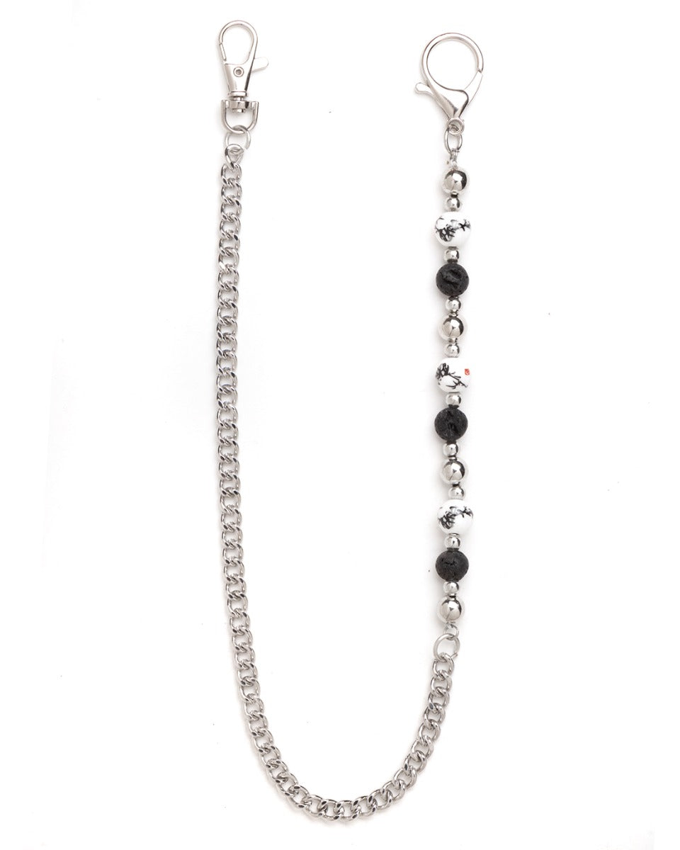 Men's Unisex Casual Trouser Chain Steel Pearls GIOSAL-TR1031A